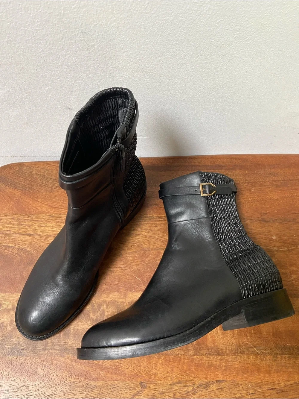 Cole Haan Lexi Grand Stretch Black Leather Ankle Boots